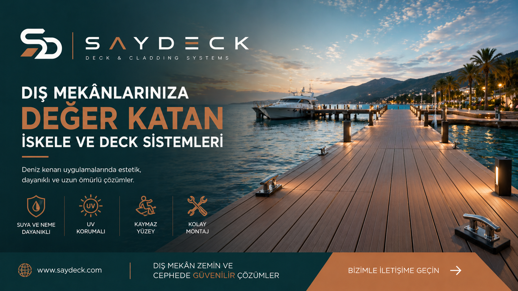 SayDeck iskele ve marina deck sistemi