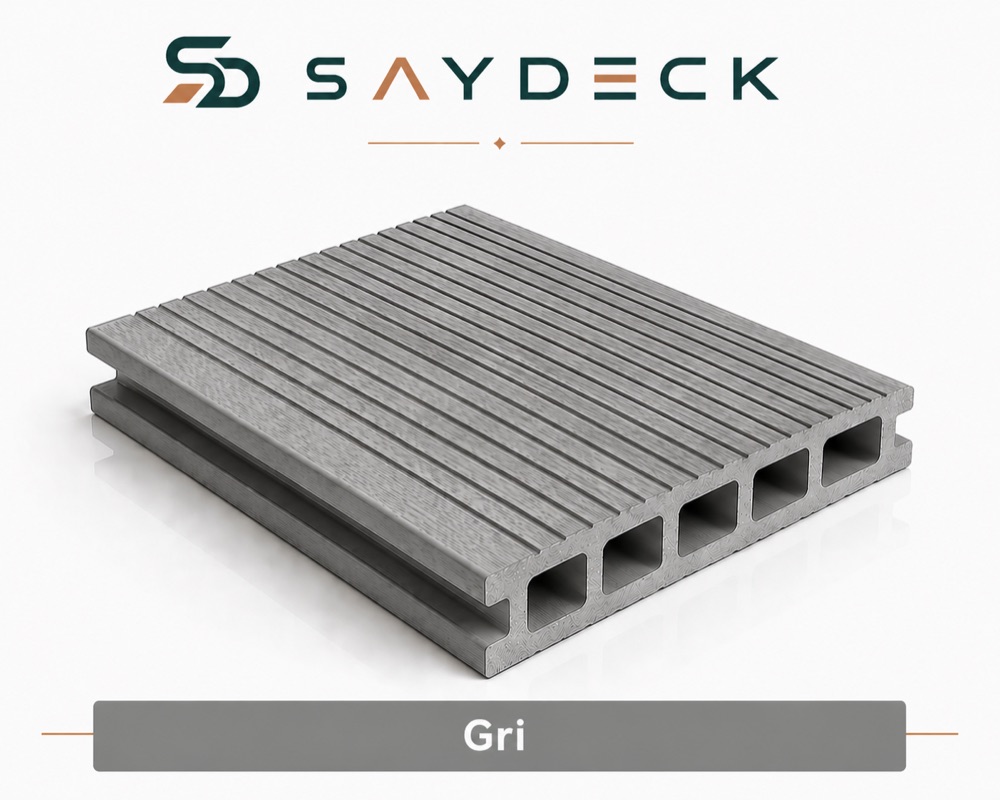 SayGri ince oluklu kompozit deck profil rengi